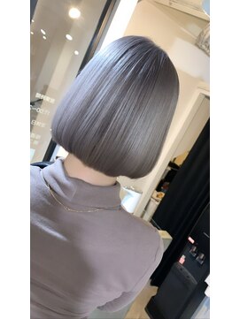 ラフ 難波店(LAFF) #黒髪#ボブルフ#ネビージュ#小顔#ワンレン