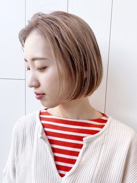 アイティー バイ アルバム 中野店(IT by ALBUM) ベージュボブ_くびれヘアビタミンカラーメルティカラー_ba322672