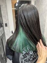 ティアム 渋谷店(Tiam shibuya)&nbsp;インナーカラー/グリーン/ケアブリーチ／渋谷