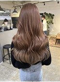 韓国風!ワンカラーでもオシャレ可愛い!_tsuya pink beige_