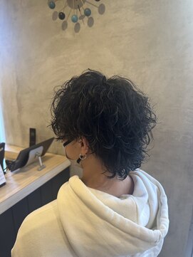 エッジ ヘア メイク(edge hair +make) ウルフパーマ/マッシュウルフ/波巻きパーマ