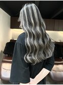 ハイライト ブリーチ ギャルカラー コントラストハイライト