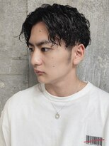 アルフレッド 平針店(alfRed)&nbsp;ツイストスパイラルパーマ　マッシュ　ツーブロック　黒髪　束感