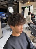 ツイストスパイラルパーマ 縦落ちスパイラル 波巻きスパイラル
