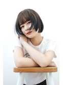 【MAULOA】ネイビーカラー×ミニボブ