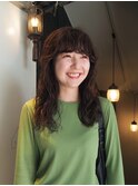 【福島 栞奈】ゆるふわロングパーマ×オリーブブラウン