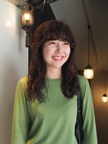 【福島 栞奈】ゆるふわロングパーマ×オリーブブラウン