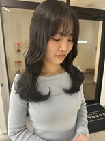 ナンバー 竪町(number+)&nbsp;10代20代30代大人かわいい韓国風ダークアッシュオルチャンヘア