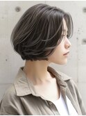 ☆オリーブグレーココアベージュ小顔クラゲヘアー/黒髪/髪質改善