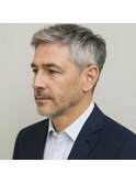 メンズ　おじさん　ビジネスショート