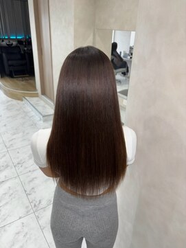 キング(K!ng) 縮毛矯正髪質改善ハイライトレイヤーカット枚方美容室エクステ