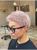 スパイキーショート×ハイトーンカラー