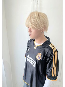 ミュー(Mu) ブロンド　ハイトーン　黒染め履歴