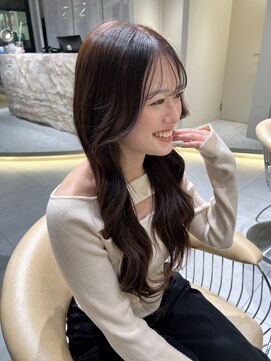 ロンドメリア 天神大名店(Lond Melia) イメチェンヘアスタイル美髪のススメワイドバングブルーブラック