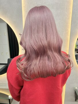 ルノン シェリー(LUNON cheliy) ハイライトカラーくびれヘアアプリコットオレンジ