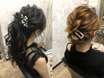 アリア(ALIA)の写真/結婚式、卒業式、お呼ばれ、女子会など大切な日のヘアセット＆メイクはお任せ！【ヘアセット￥5500】