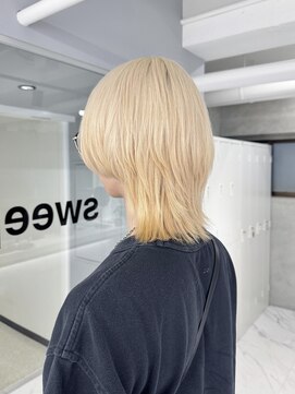 スウィープ(sweep) ブロンド × マッシュウルフ