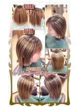 ヘアーファクトリー☆マハロ(Hair Factory☆MAHARO) ☆クリニック縮毛矯正&3Dハイライトシャドールーツカラー