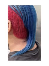 ヘアー ラウンジ コン モア(hair lounge Comme moi) ガツンと原色ブリーチオンカラー♪
