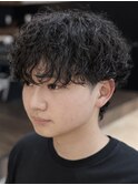シャドウパーマルーズショートルーズパーマアクティブショート