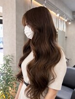 ナイロン 西葛西店(NYLON.)&nbsp;柔らかブラウンのゆるウェーブ
