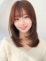 フラップ 豊橋(FLAP)&nbsp;小顔レイヤーカット×くびれミディ◎ココアブラウン