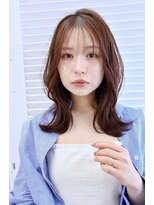 オーロ 西宮店(ORO)&nbsp;クビレ 外ハネボブ ミルクティーベージュ