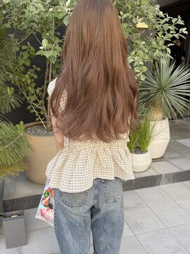 ラニヘアサロン(lani hair salon) オリーブカラー ブリーチ無しカラー イルミナダブルカラー