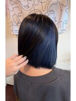 ヘアー ルシア(hair lucia) 【チラッと見せるのが可愛い☆黒髪になじむネイビーブルーで♪