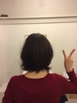 カタチヘアー(HAIR) ぴーす。。。自分持ってる。。。レイヤーボブのカタチ