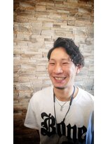 ココニベンテ(552vente) サイドパートパーマ×ツーブロック