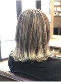 バレイヤージュ×ホワイトアッシュ