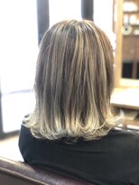 ヘアーサロン ミル(hair salon MiL) バレイヤージュ×ホワイトアッシュ