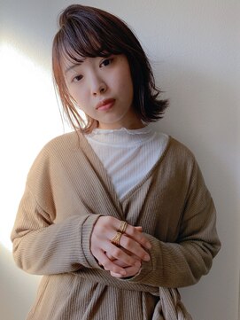 エシレ(esille.) 外はねオレンジベージュ