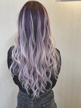 ヘアーグランデシーク(Hair Grande Seeek) シールエクステ　ラベンダーグラデーション×ハイライト☆