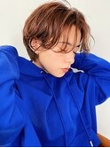 デジタルパーマレイヤーカット顔周り前髪ミディアムロング/柏