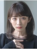 【emu井上信洋】しっとり艶やか暗髪丸みミディアム【エミュ】