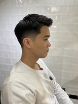 メリケンバーバーショップ フクオカ(MERICAN BARBERSHOP FUK)&nbsp;ビジネスかきあげローフェード外国人スタイル