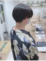 モリオフロムロンドン 松戸店(Morio from London)&nbsp;【松戸 岩口】黒髪センターパートハンサムショート