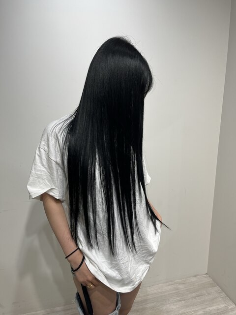 髪質改善カラー◆blue-blackでキメる美髪◆最高峰の艶髪