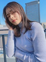 ルービック 難波(Rubik's)&nbsp;透明感/艶髪グレージュ/ストレートヘア