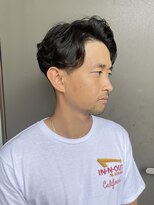 メリケンバーバーショップ トーキョー(MERICAN BARBERSHOP TYO)&nbsp;YS STILE.束感ショート.波巻き.ハイライト.マッシュパーマ57