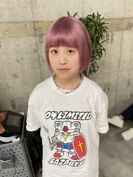 ウェウェ(wewe) ミニボブ/ボブ/ケアブリーチ/ペールピンク