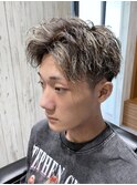 ショートセンターパート/メンズカット/万代美容室/万代床屋/短髪