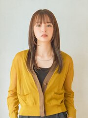 シースルーバング大人ストレート