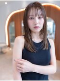 20代30代大人かわいい小顔ひし形レイヤーカットグレージュカラー