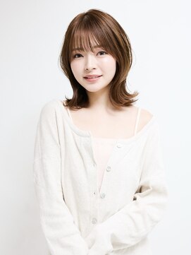 エンタク 新宿(enntaku) マロンベージュ/Aラインボブ/かきあげ/インナーカラー[新宿駅]