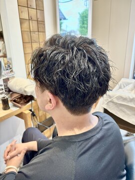 リシェールグリーン 越谷花田店(RICHAIR GREEN) ダークアッシュ/アッシュブラック/カルマパーマ