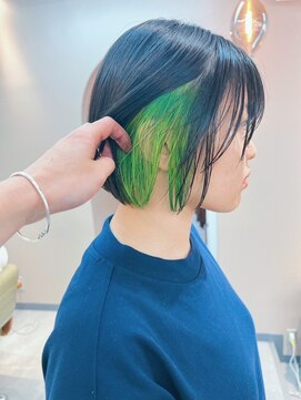 シビバイレボ(CIBI by revo) 地毛風カラー/ナチュラルレイヤーカット/ショートボブ[船橋]