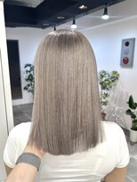 ペレ 栄店(PELE)&nbsp;デザインカラー/レイヤーカット/ウェットヘア/オリーブベージュ